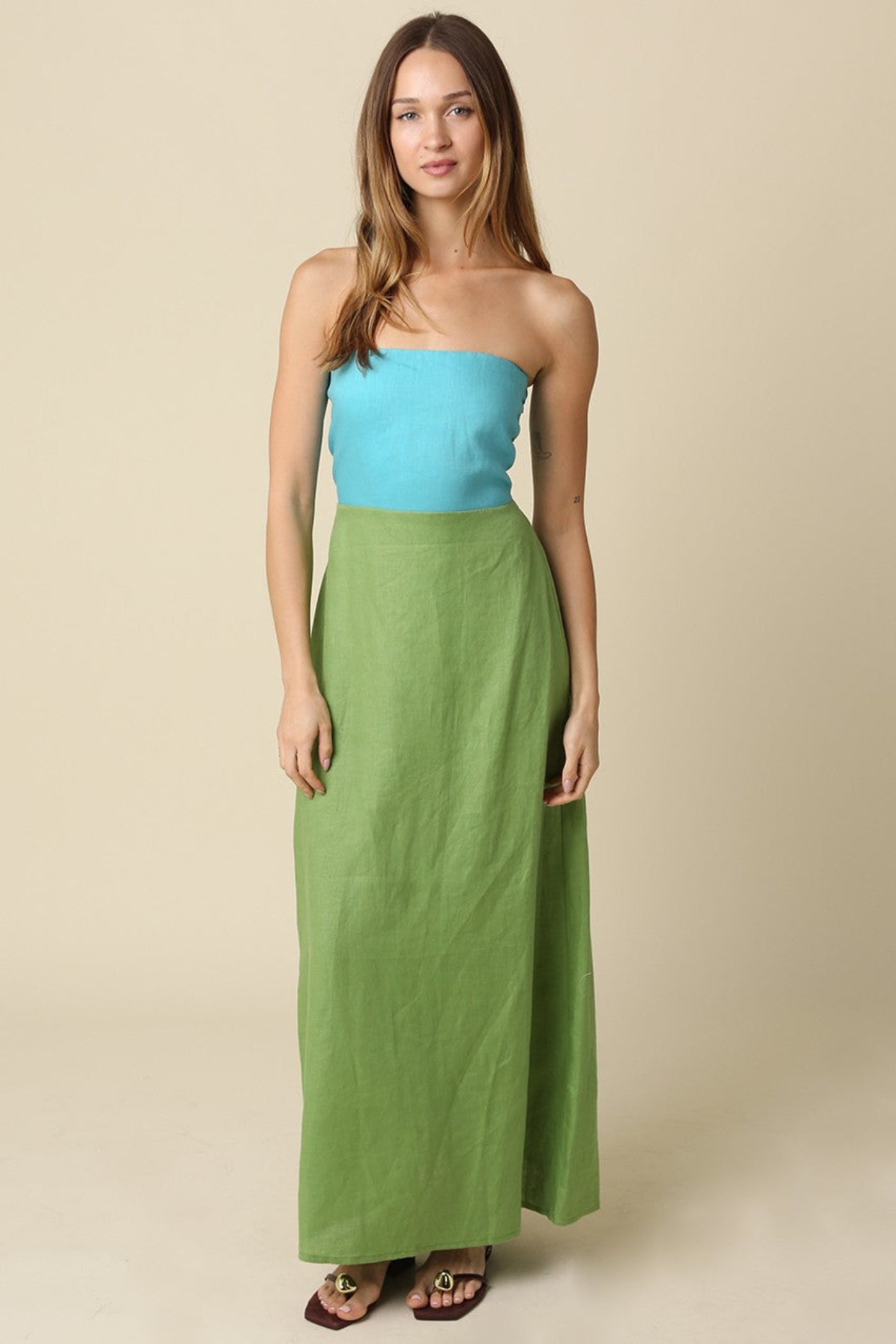 ANASTASIA STRAPLESS MAXI DRESS