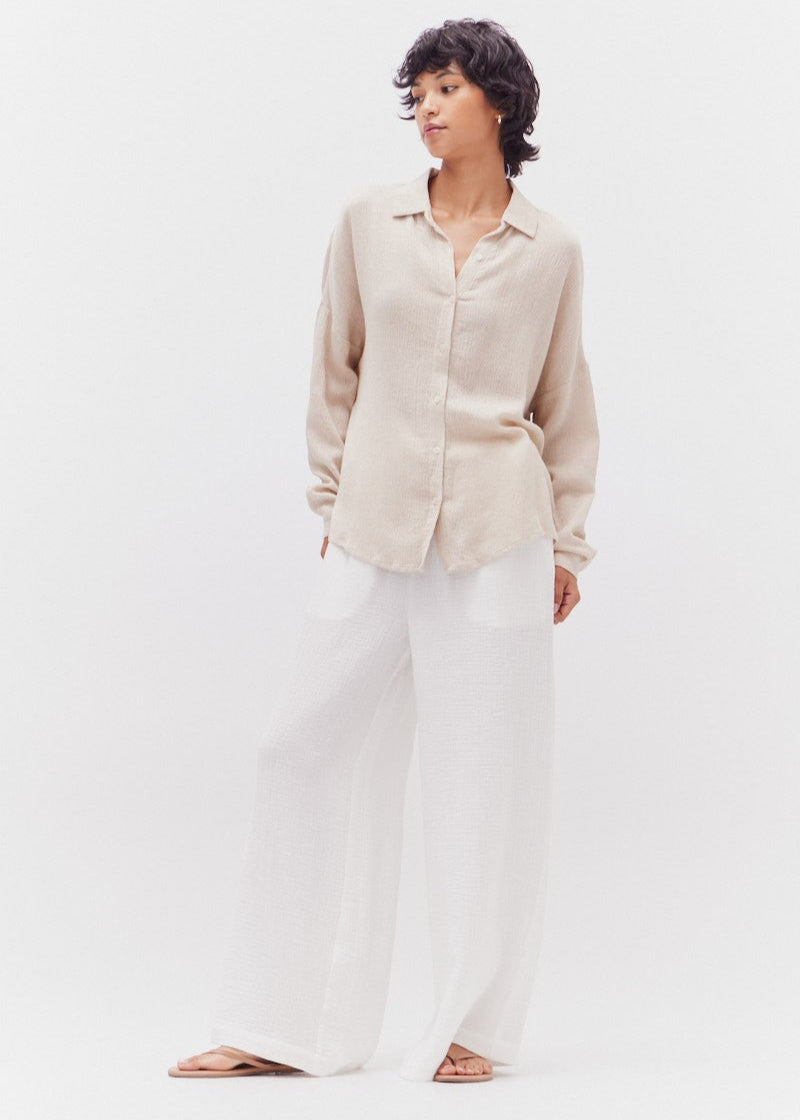 GRADE & GATHER THE NATURAL SLUB SHIRT – A CLASSIC BUTTON-DOWN WITH A RELAXED, TEXTURED FINISH