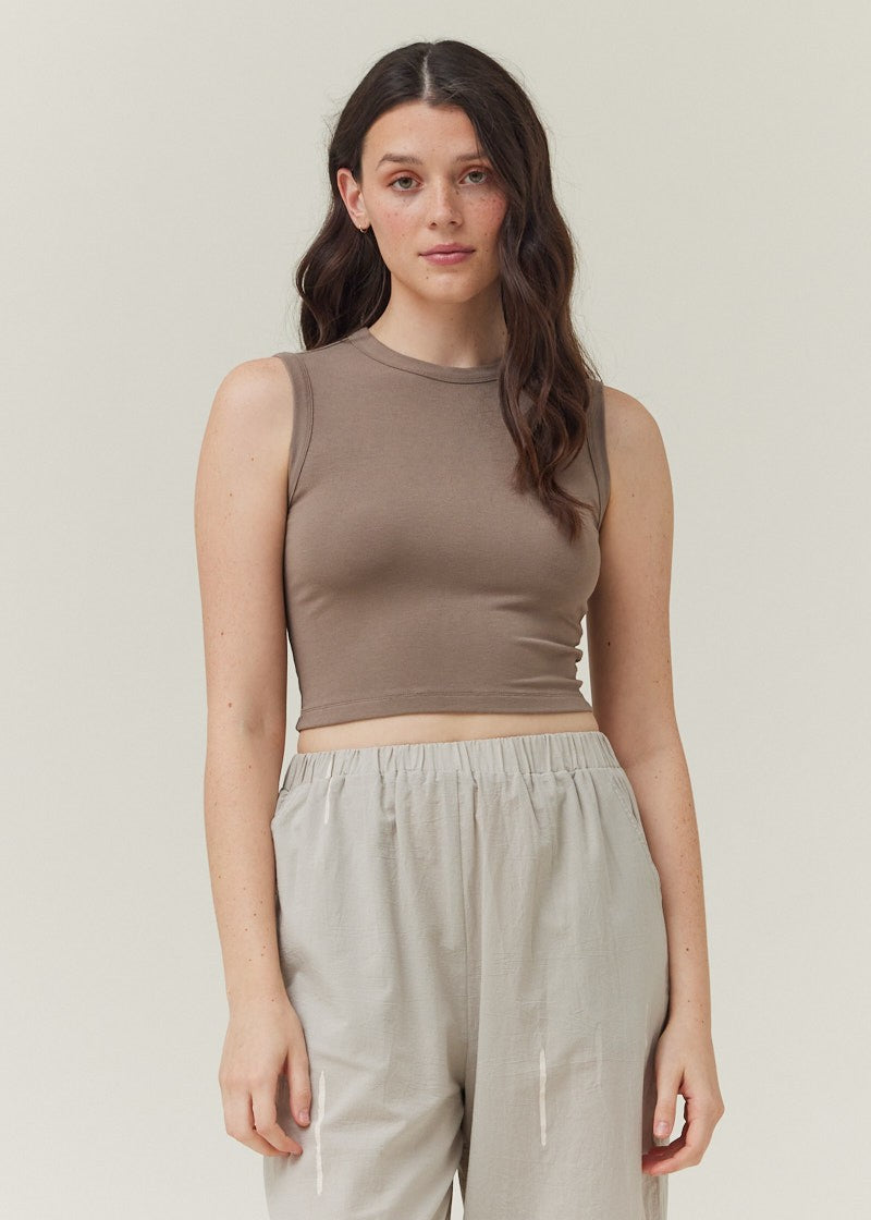 GRADE AND GATHER CROPPED TANK TOP