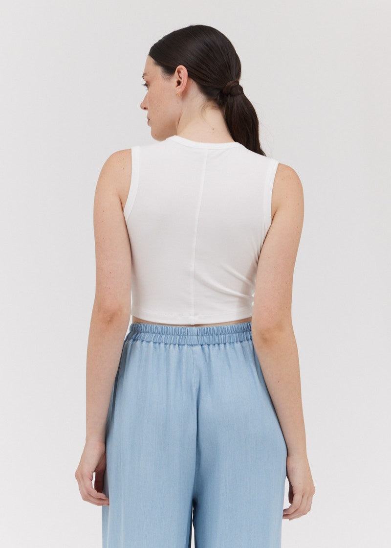 GRADE AND GATHER CROPPED TANK TOP