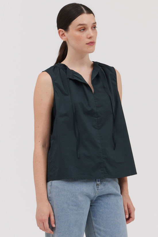 Load image into Gallery viewer, GRADE &amp;amp; GATHER SLEEVELESS COTTON TOP RESORT TOP, VACATION EASY TOP

