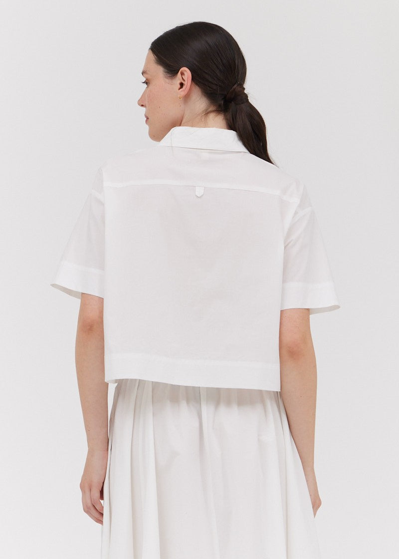 NOEL SHORT SLEEVE CROPPED TOP
