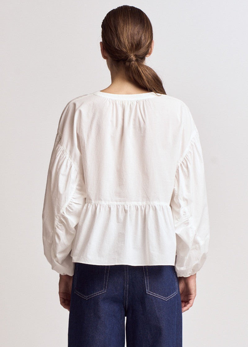 CHLOE BALLOON SLEEVE BLOUSE