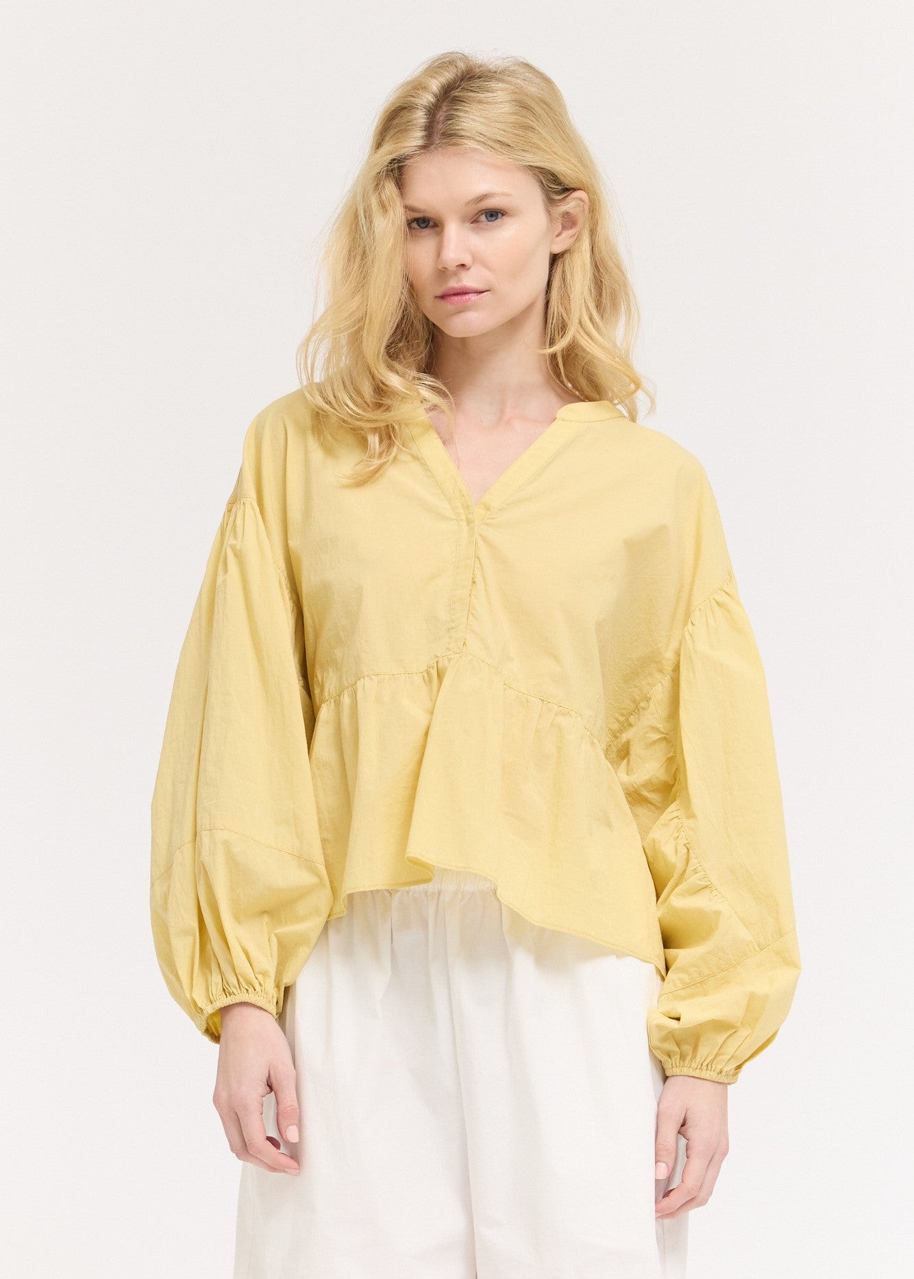 CHLOE BALLOON SLEEVE BLOUSE