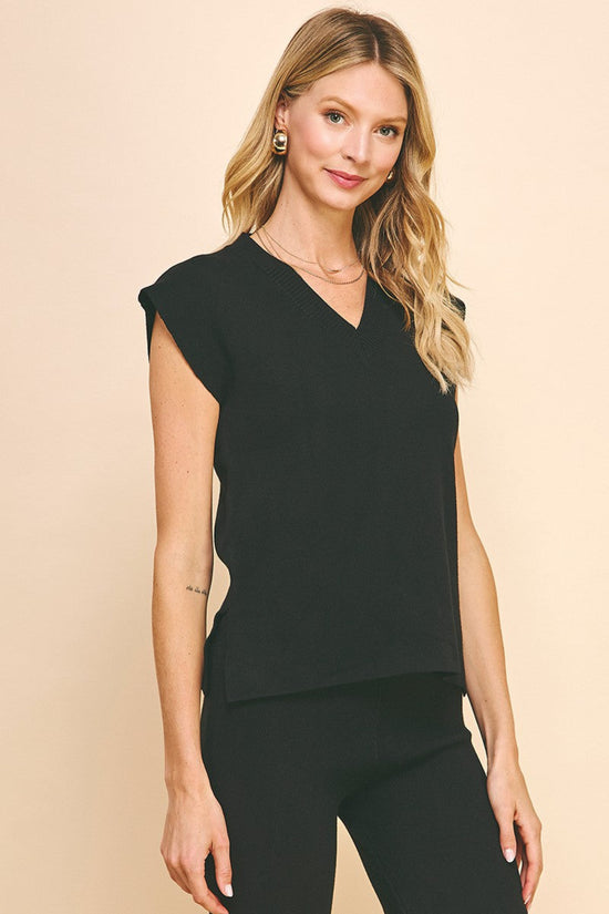 PINCH V-NECK SWEATER VEST – RELAXED WITH MODERN EDGE