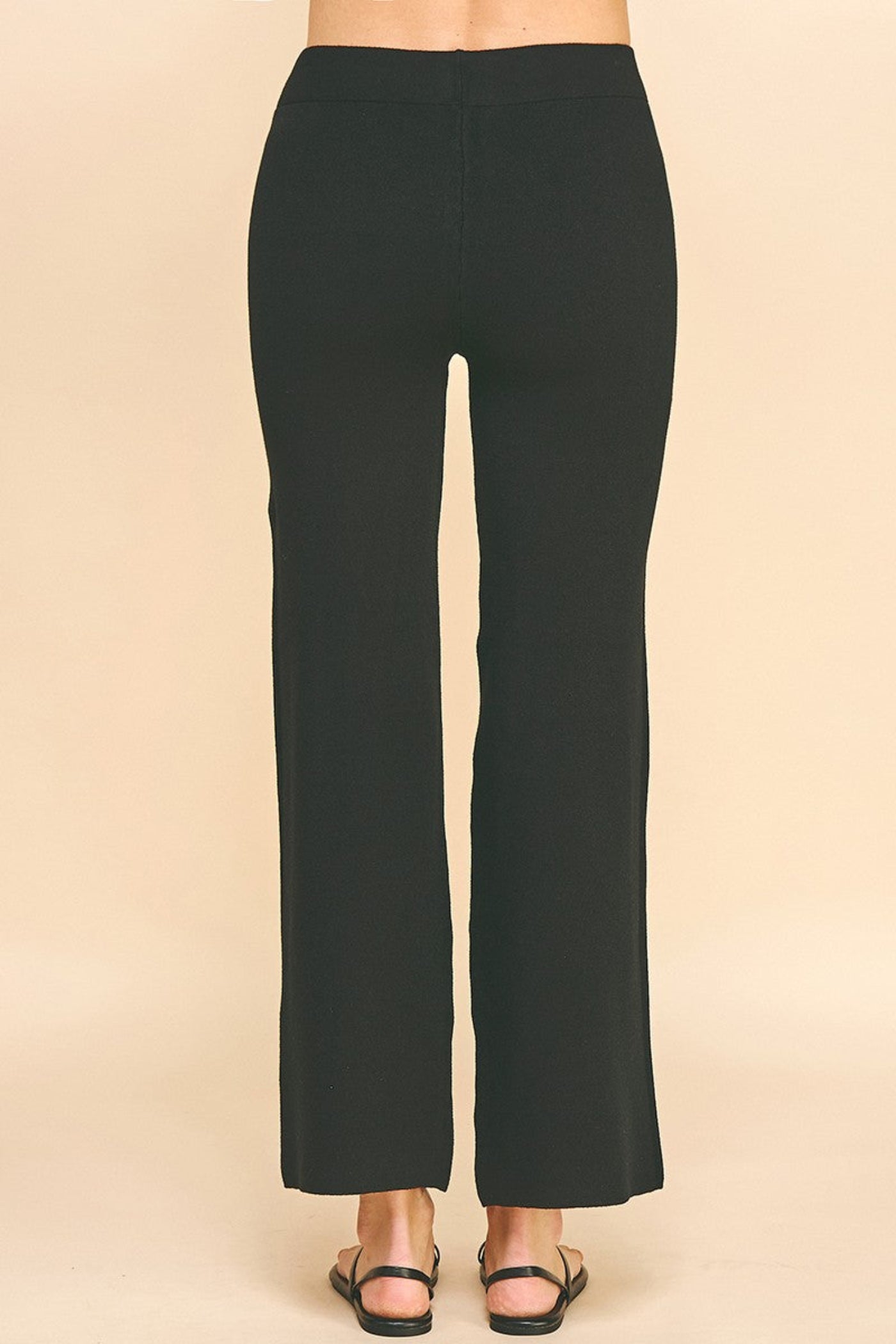 PINCH STRAIGHT LEG SWEATER PANTS – COZY & CHIC BLACK PANTS