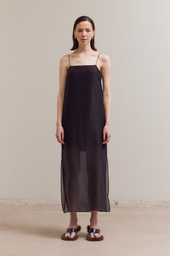 GRADE & GATHER SPAGHETTI STRAP MAXI DRESS