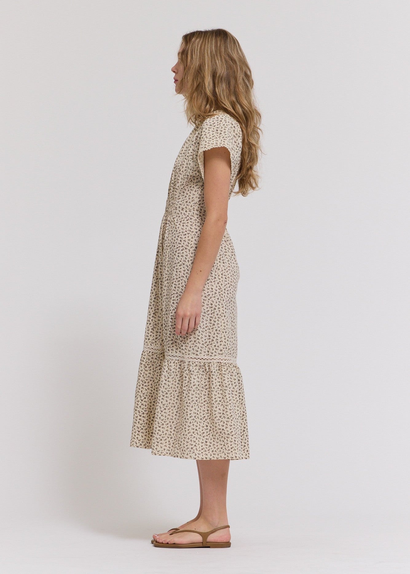 BAILEY FLORAL MIDI DRESS