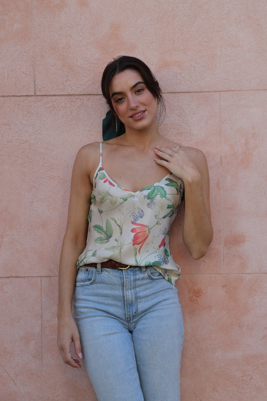 FLORA FLORAL PRINT RELAXED FIT CAMI