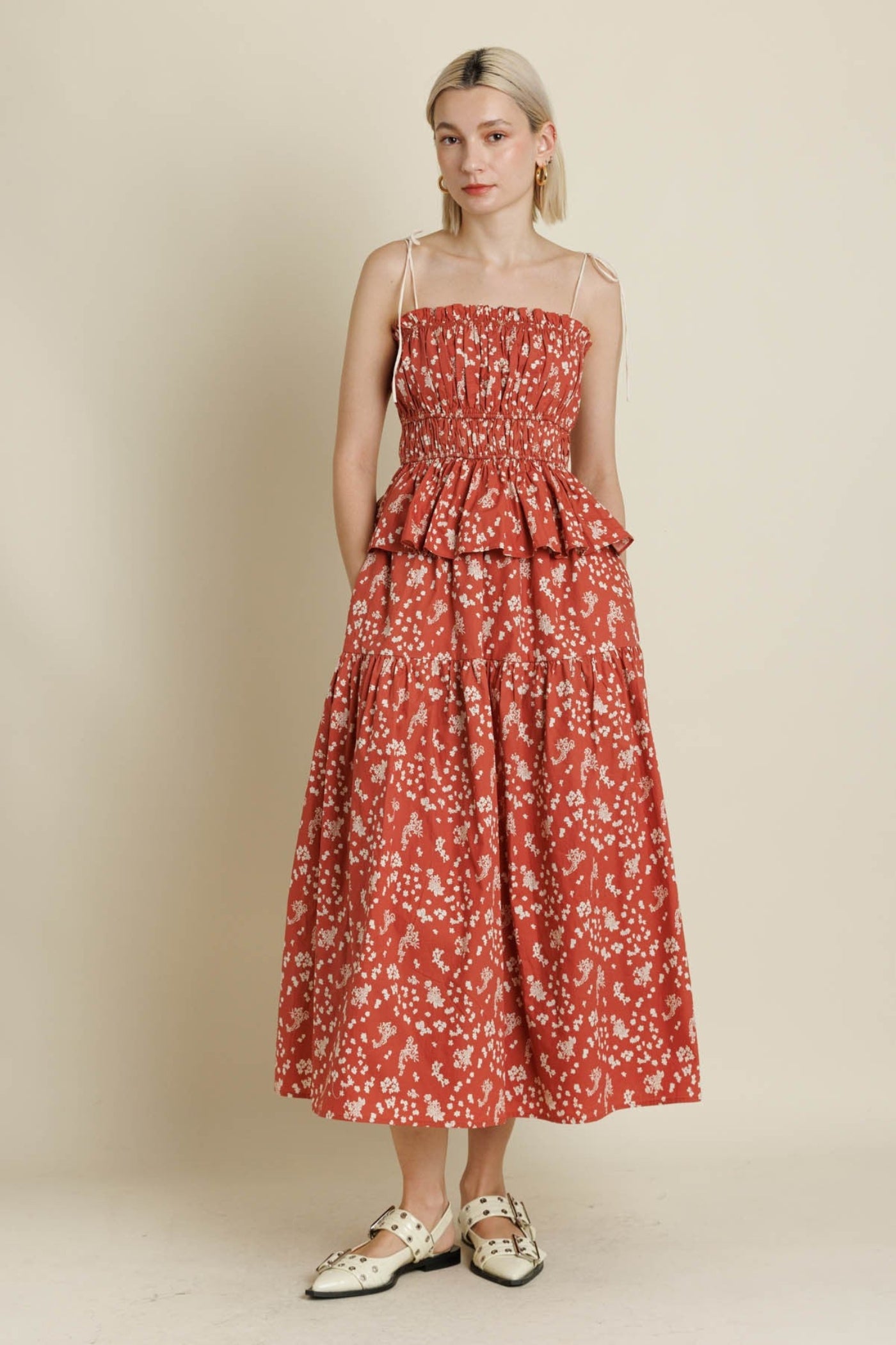 AUREUM FLORAL MAXI SKIRT – A FLOWY COTTON POPLIN SKIRT WITH A ROMANTIC PRINT AND COMFORTABLE FIT