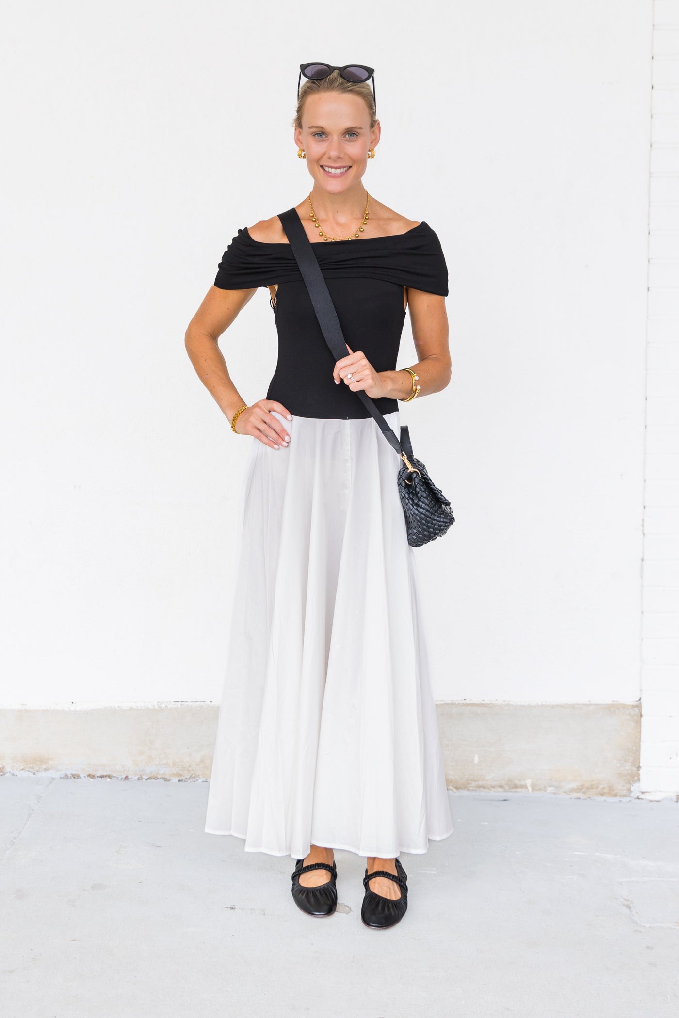 MOD REF OFF-THE-SHOULDER MAXI DRESS