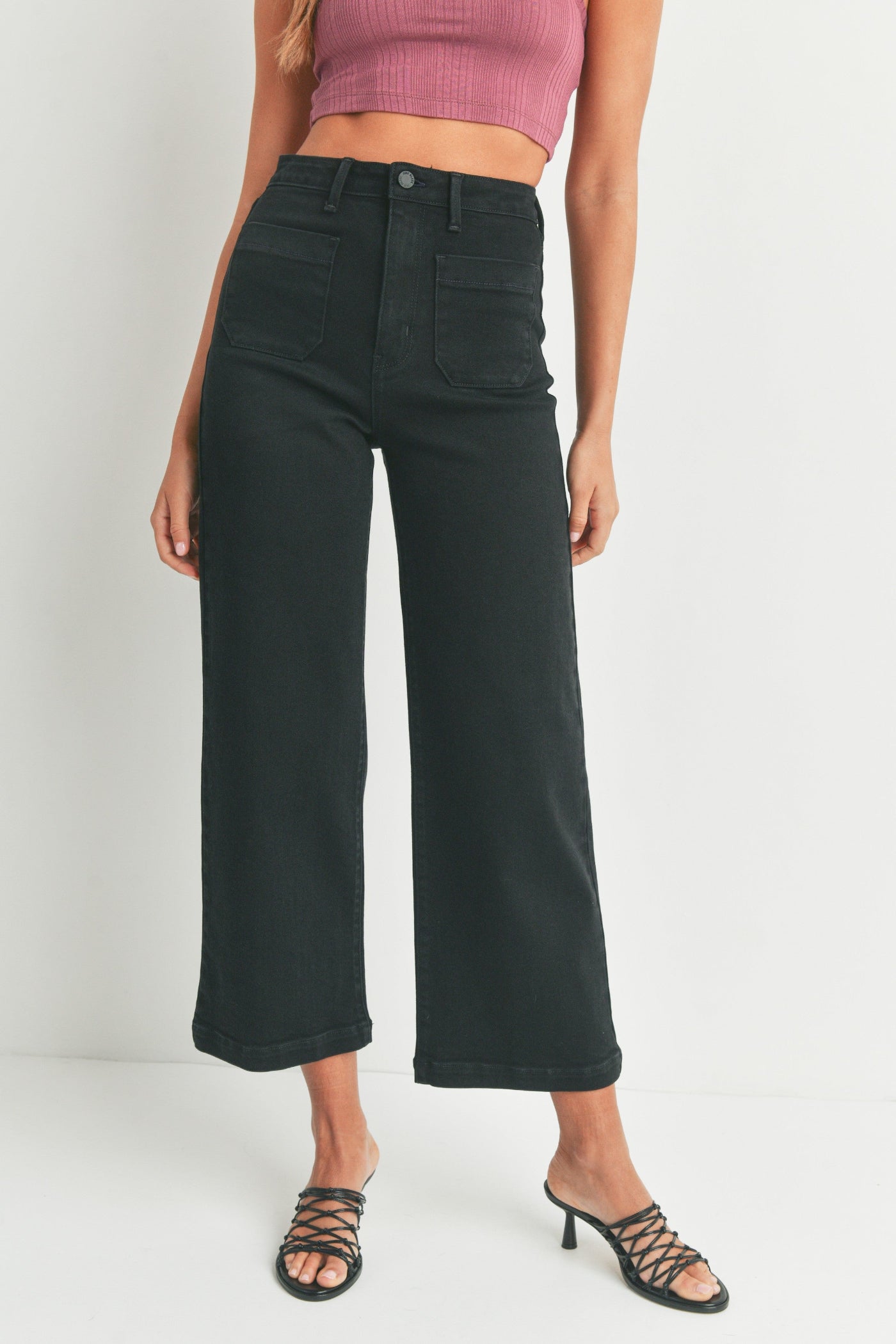 JBD BLACK JEANS WITH FRONT POCKETS