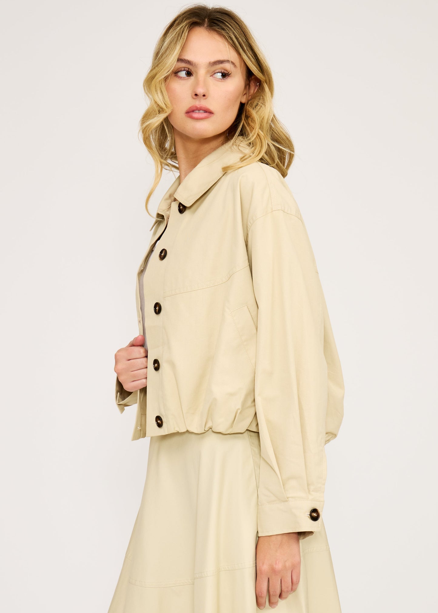 CROPPED UTILITY BUBBLE JACKET