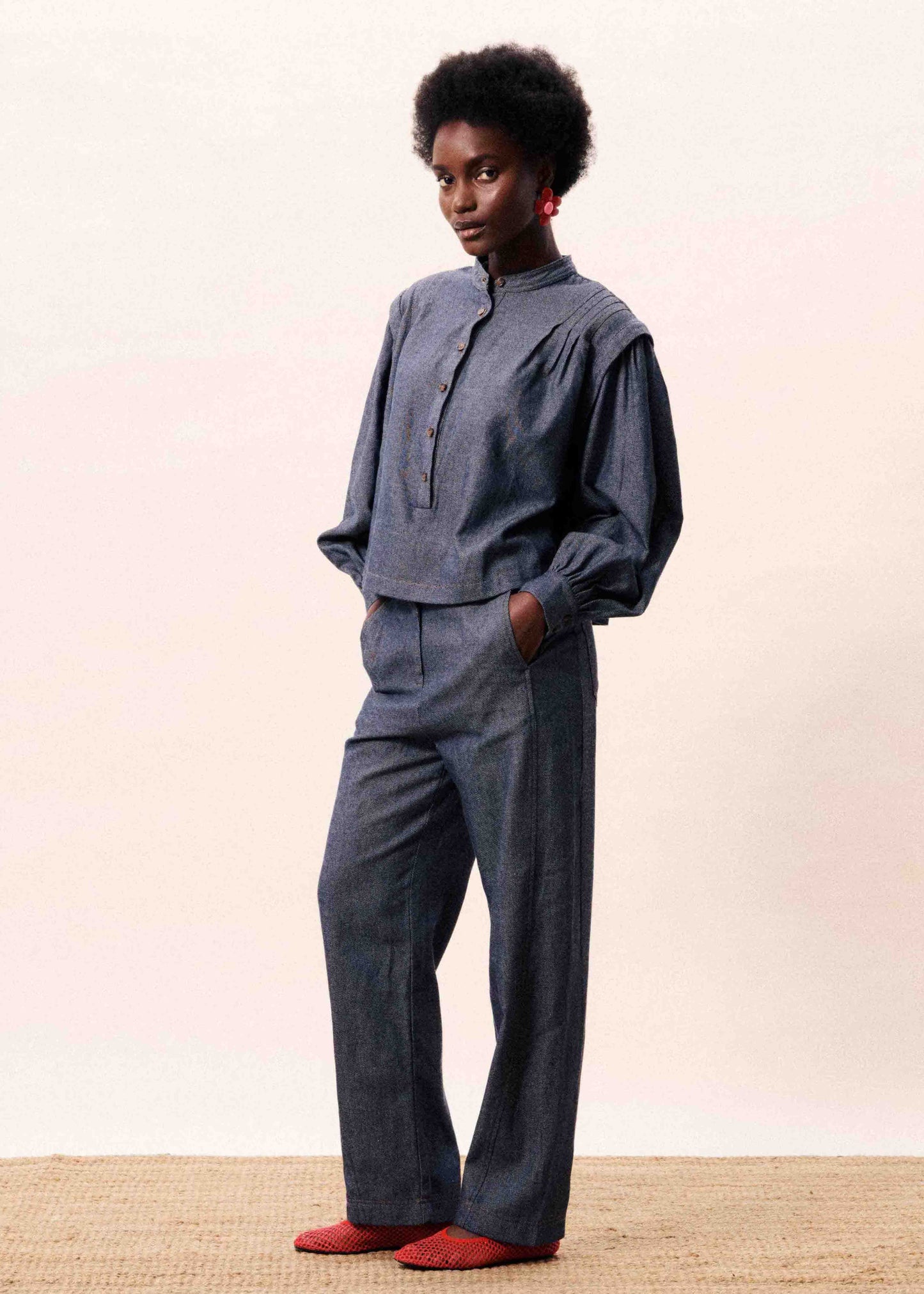 ONDINA NAVY BLUE SHIRT