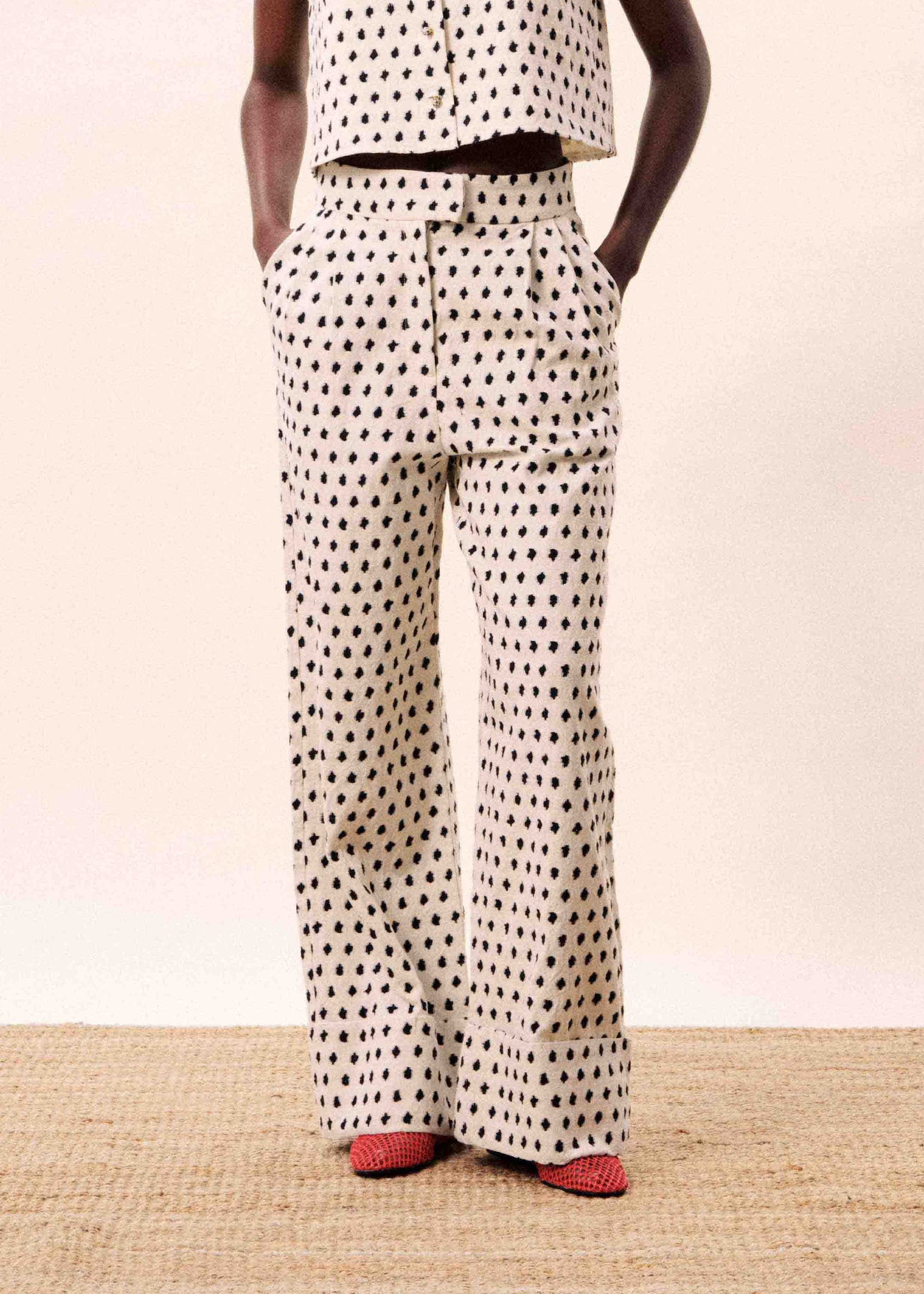 ISOLDE CREAM TROUSERS