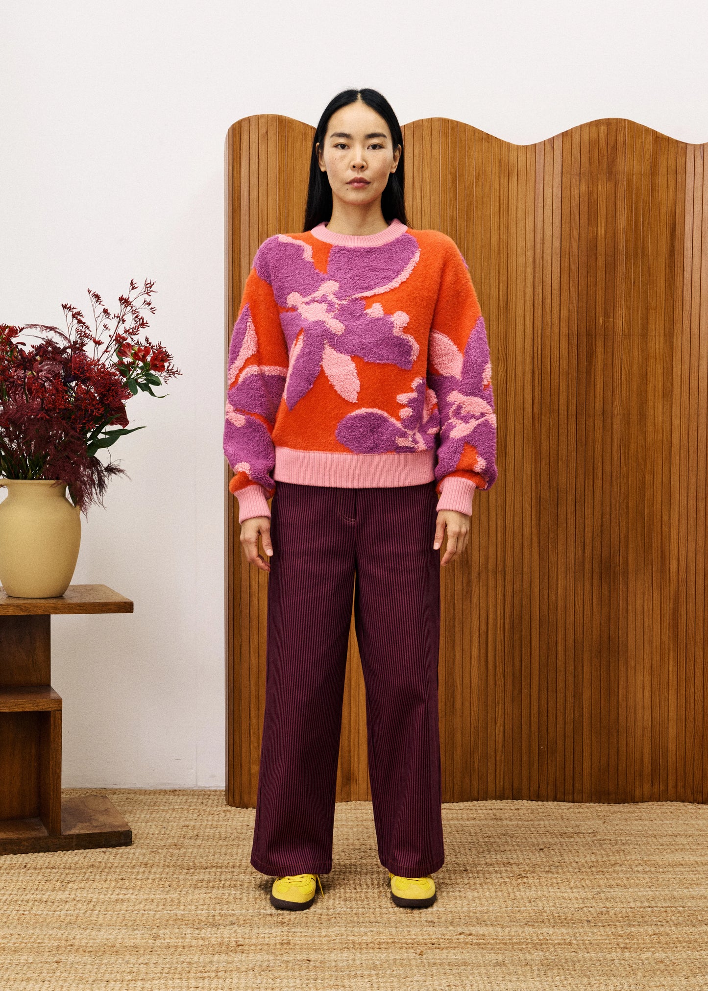 AYME ORANGE KNIT SWEATER