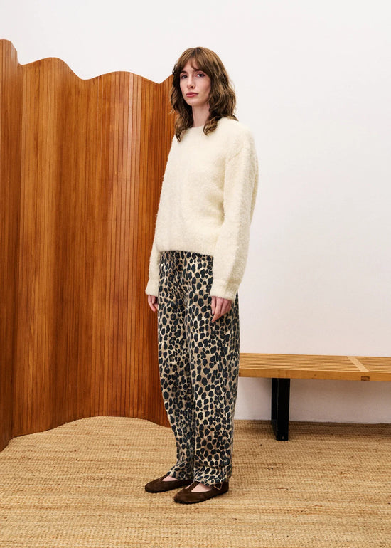 FRNCH LONGSLEEVE CAMELIA SWEATER – CREAM