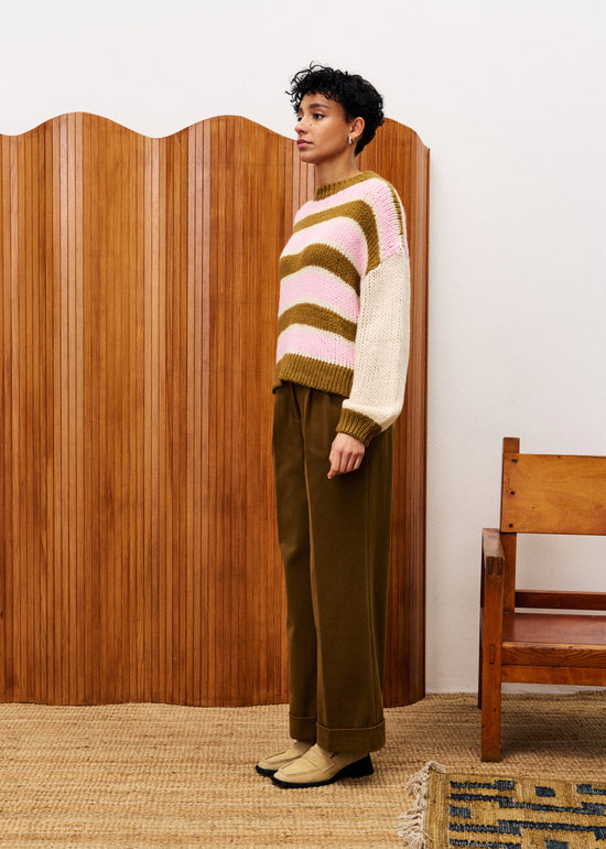 STRIPED KNIT SWEATER