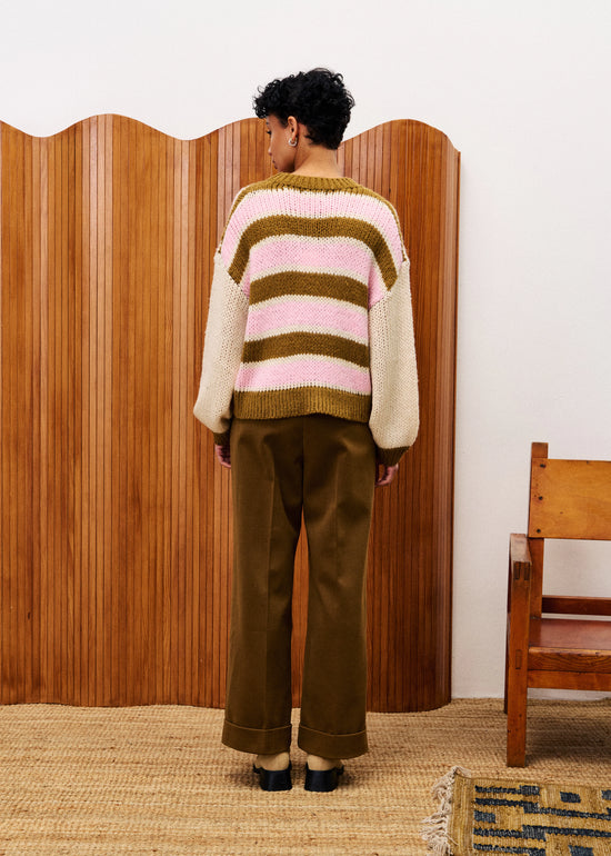 STRIPED SWEATER TOP