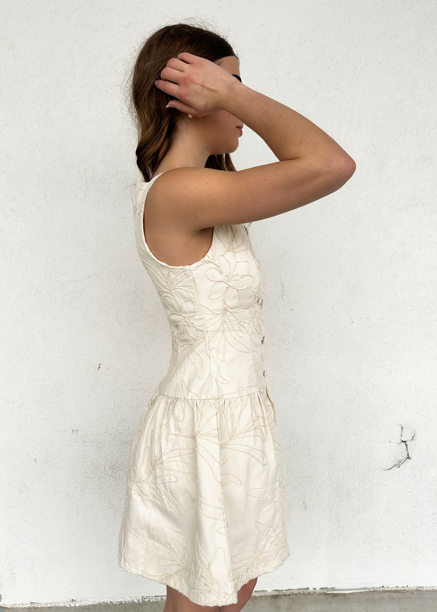 SELENA EMBROIDERED MINI DRESS