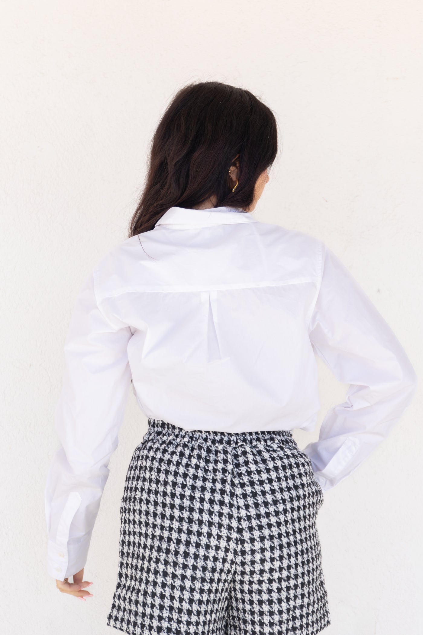 BEATRICE WHITE BUTTON-UP