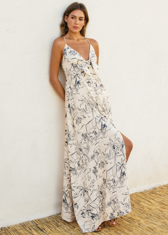 DRESS FORUM SAIL AWAY WITH ME KNOT FRONT MAXI DRESS – BREEZY, ROMANTIC, AND MADE TO MOVE