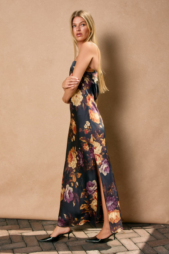 DRESS FORUM HIDDEN HAVEN STRAPLESS BIAS CUT MAXI DRESS