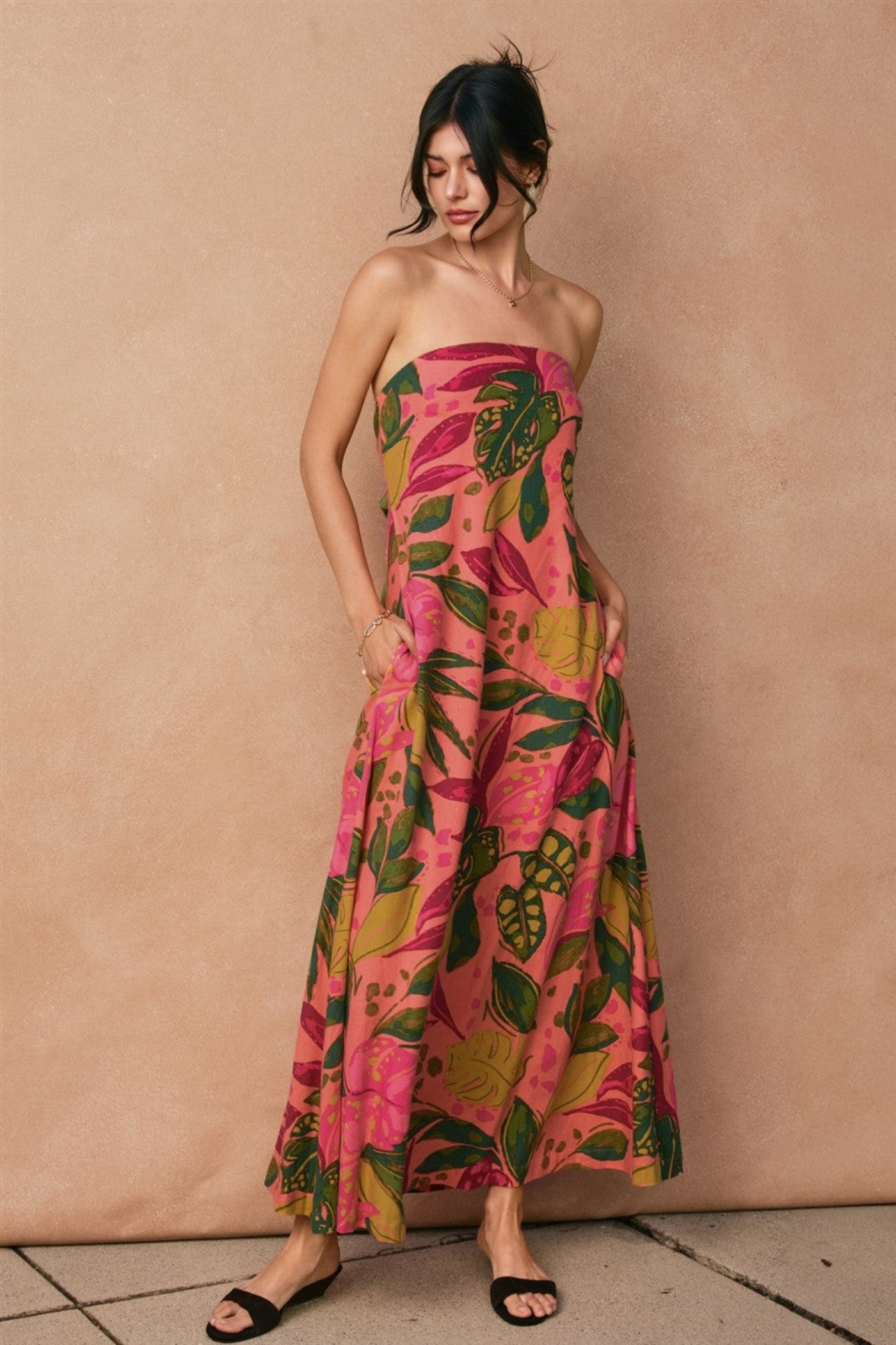 STACEY STRAPLESS MAXI DRESS