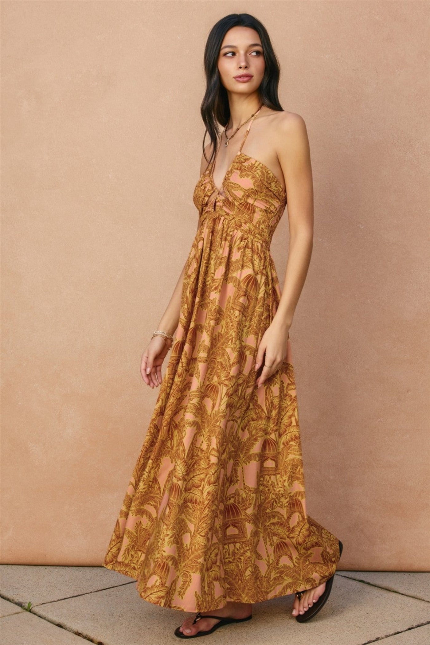 JILLIAN HALTER MAXI DRESS