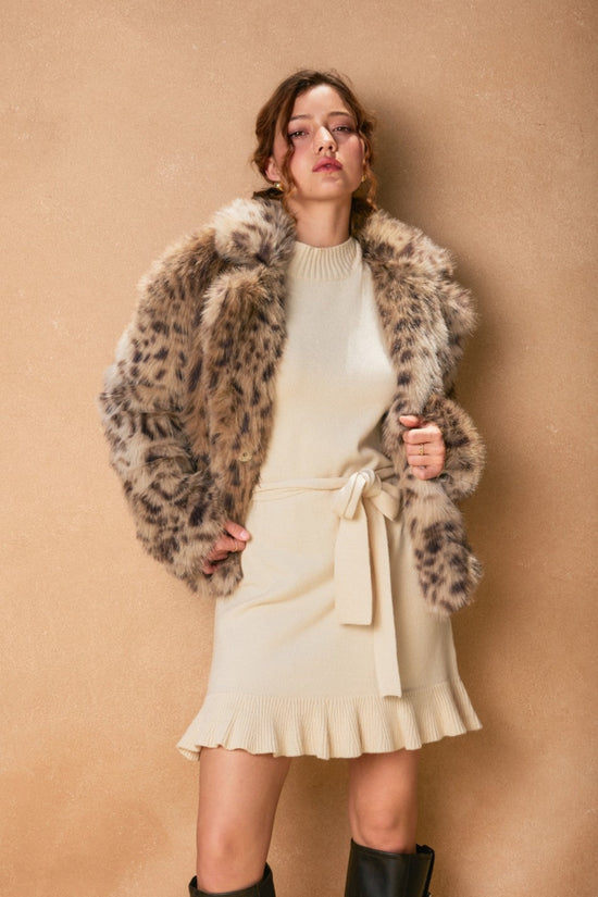 Leopard Faux Fur Jacket