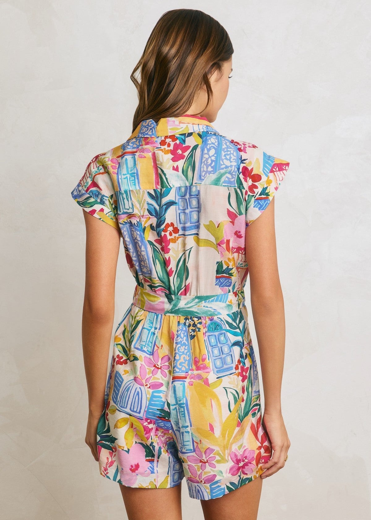 ALIX BUTTON DOWN ROMPER