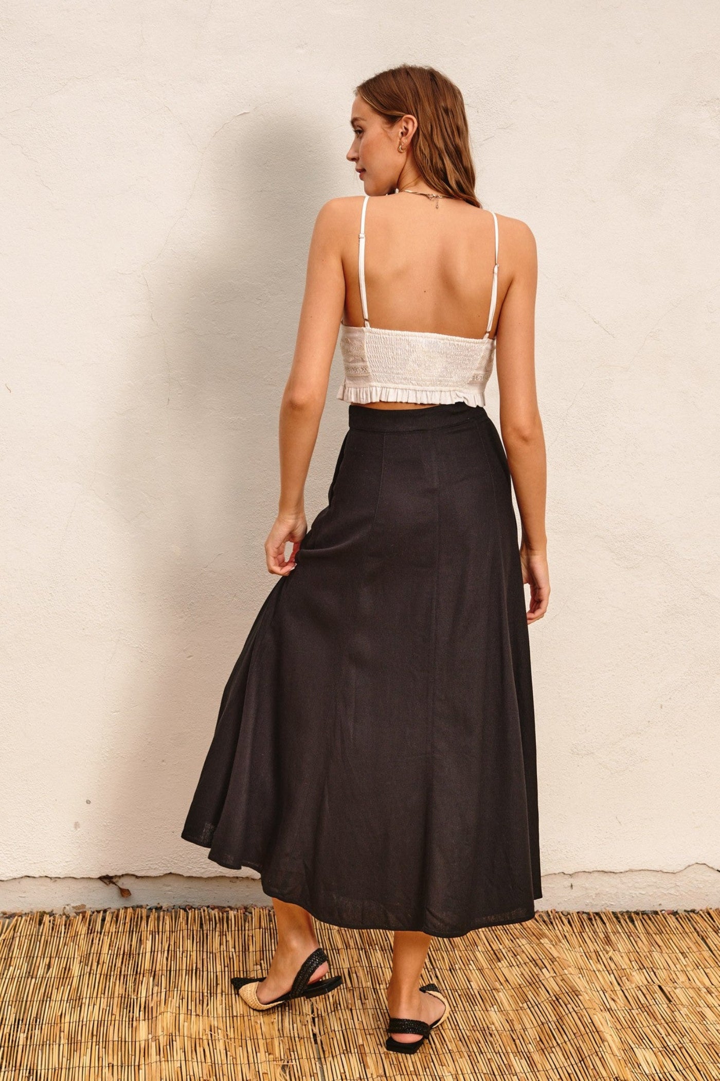 EMMA FLARED MAXI SKIRT