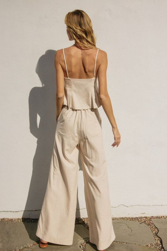 dress forum HEAVEN SENT SLEEVELESS FLARED TOP – A ROMANTIC FLARED HEM TOP IN A LIGHT COTTON-LINEN BLEND