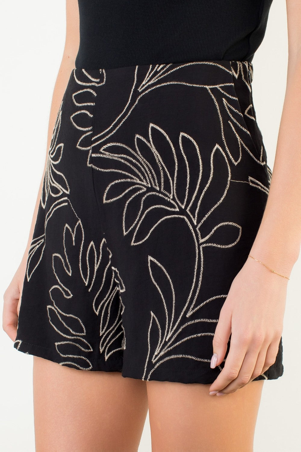 PULL ON BLACK SHORTS