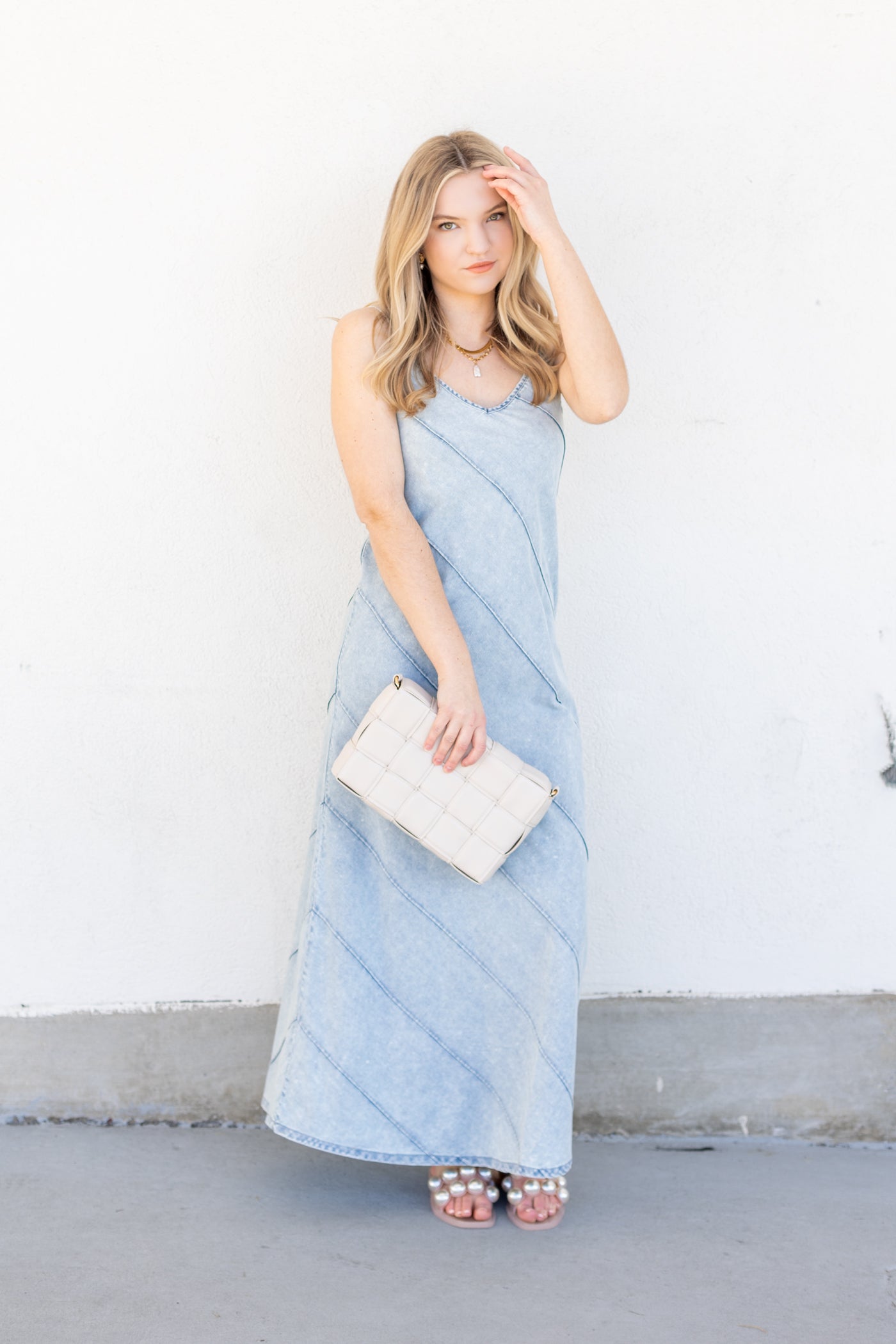 SAIGE DENIM DRESS