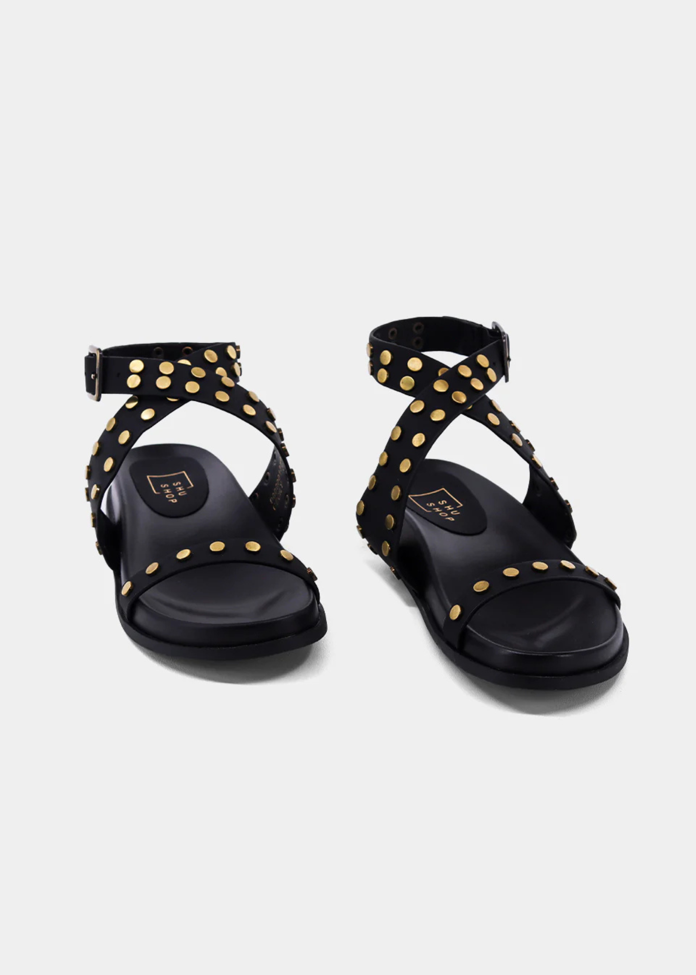 SHU SHOP CECILY SANDALS – EDGY STUDDED GLADIATOR FLATS