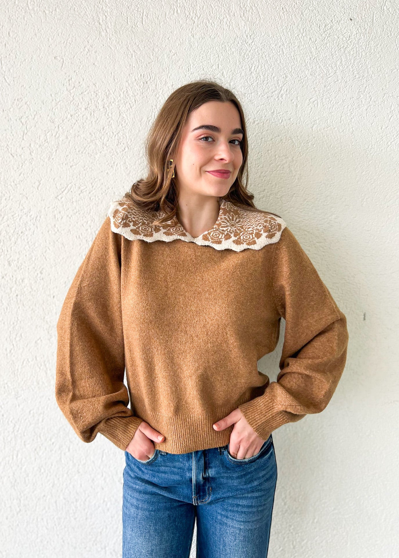 LONGSLEEVE CAMEL SWEATER