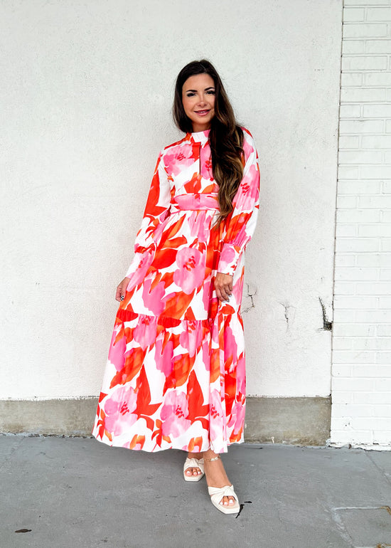 NINA FLORAL RADIANCE MAXI DRESS