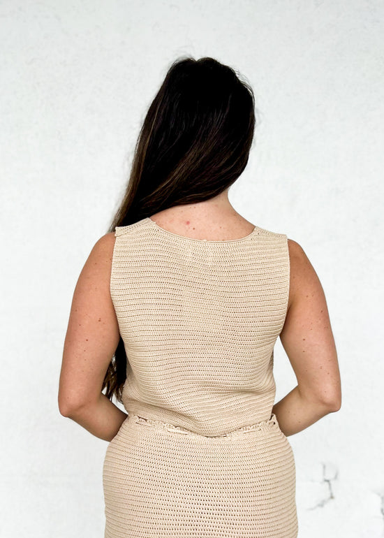 LUELLE THE CROCHET BUTTON VEST – AIRY TEXTURE WITH VINTAGE CHARM CONCERT, FESTIVAL, BOHO, CROCHET VEST