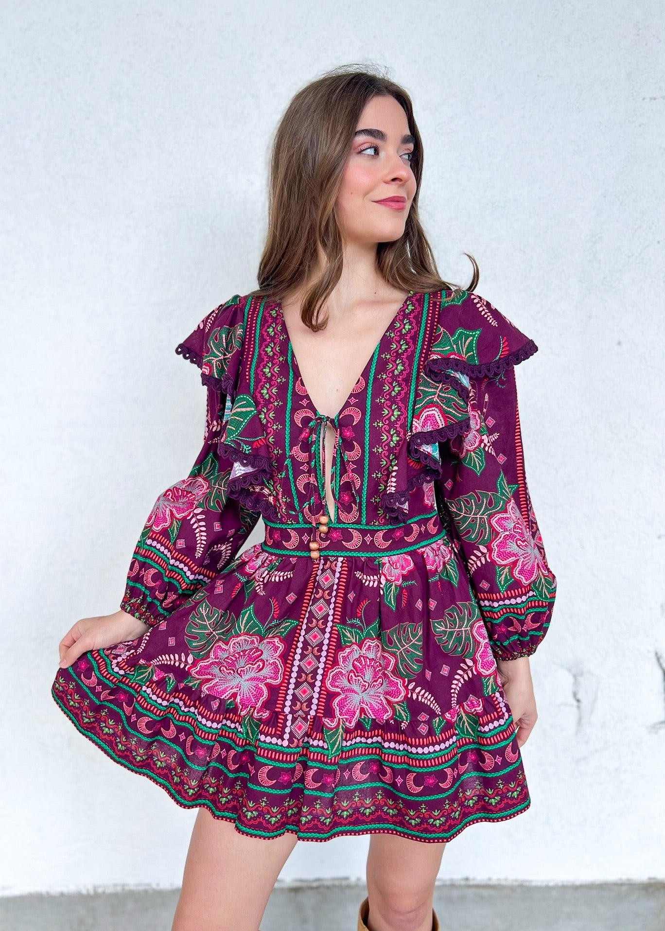 TERRI FLORAL MINI DRESS