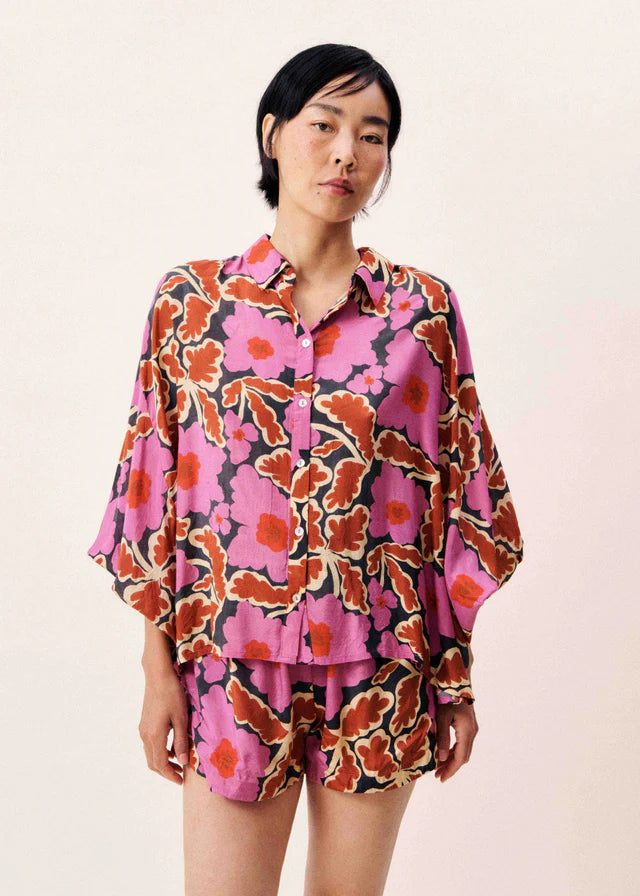 FLORAL PUFF SLEEVE TOP