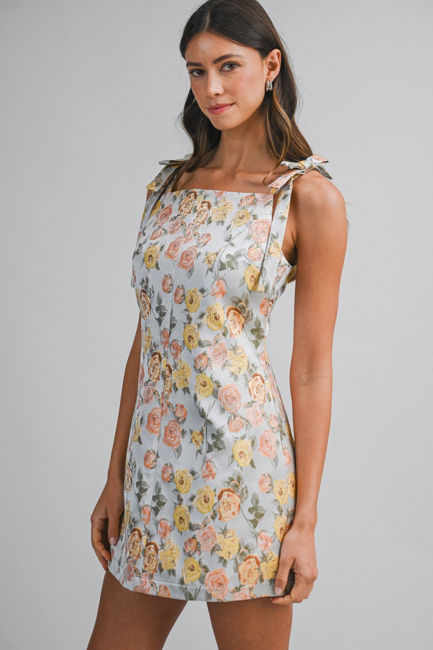 YSABELLE JACQUARD MINI DRESS