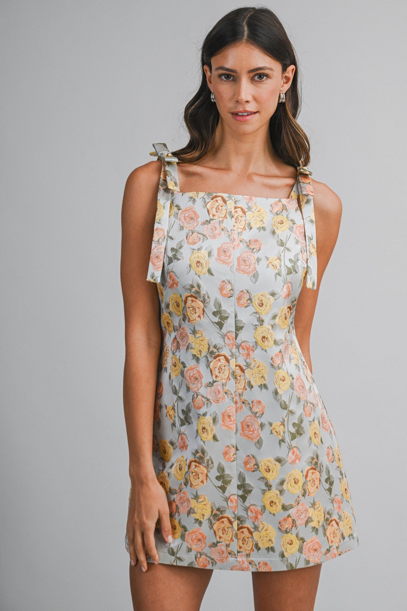 YSABELLE JACQUARD MINI DRESS