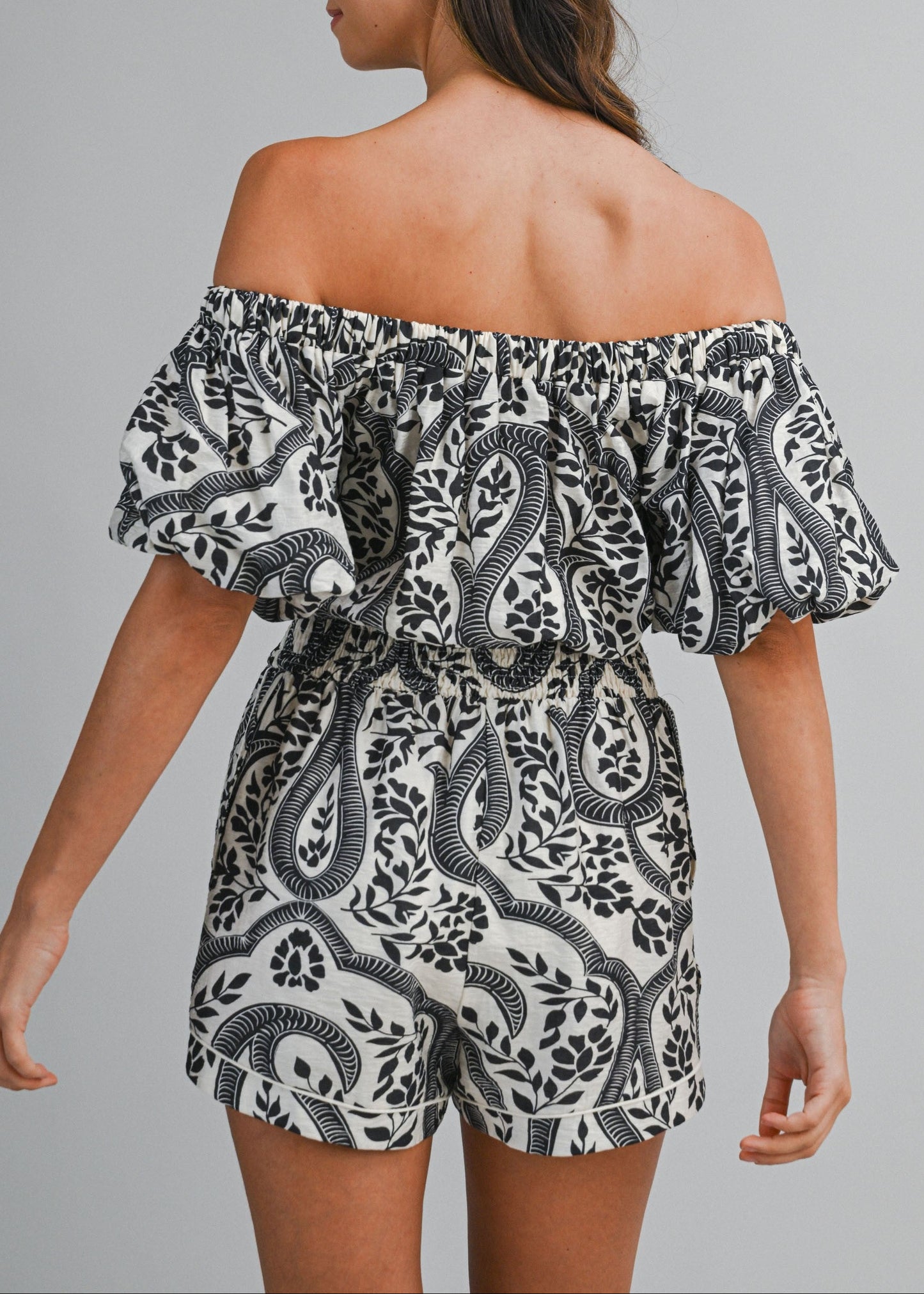 LILIA OFF THE SHOULDER ROMPER