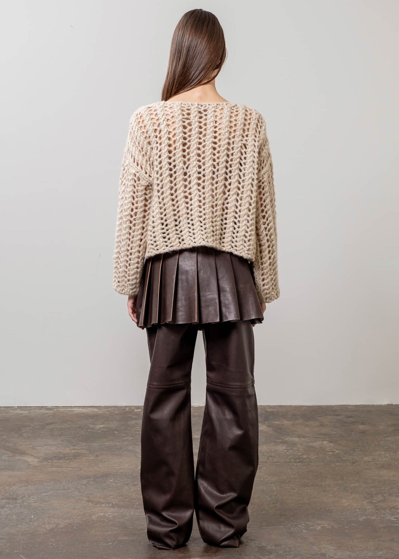 LONGSLEEVE CROCHET SWEATER