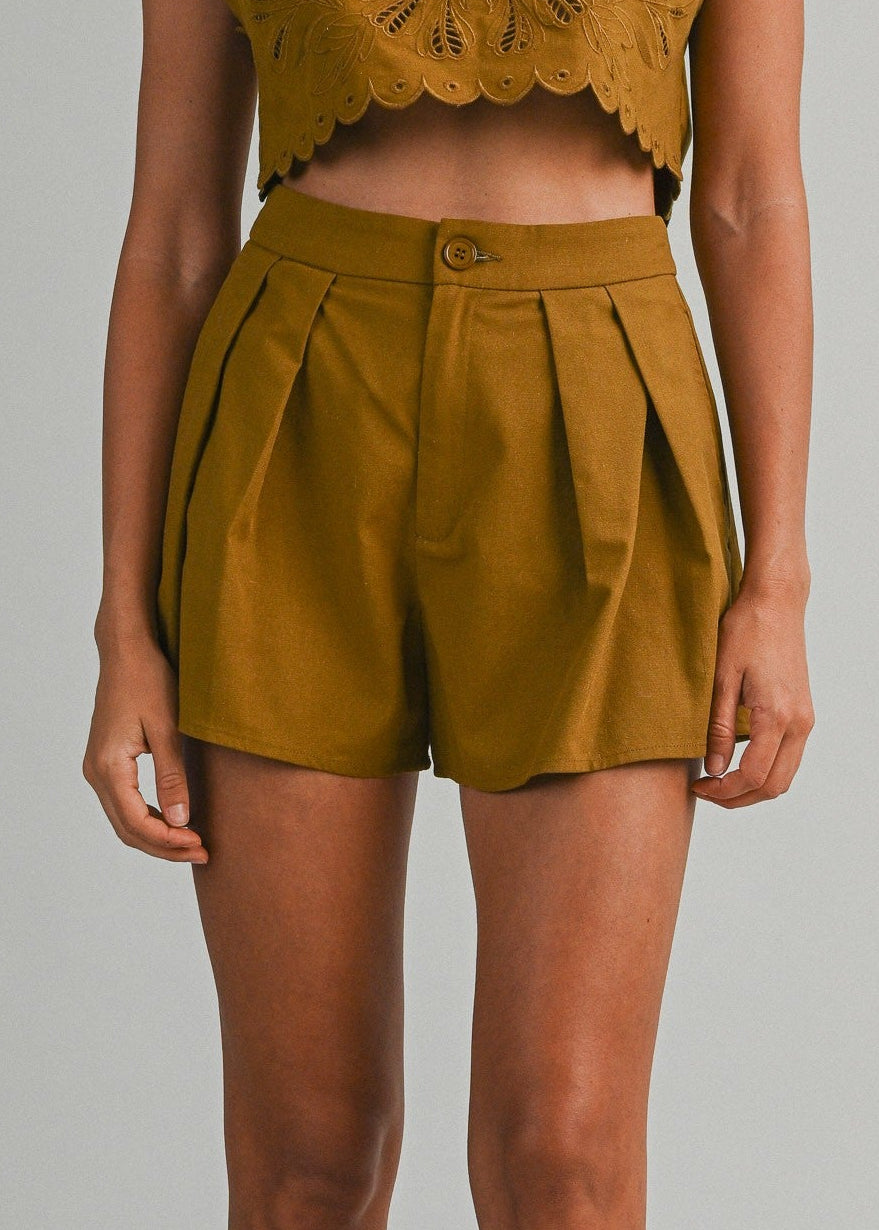 dijon colored shorts