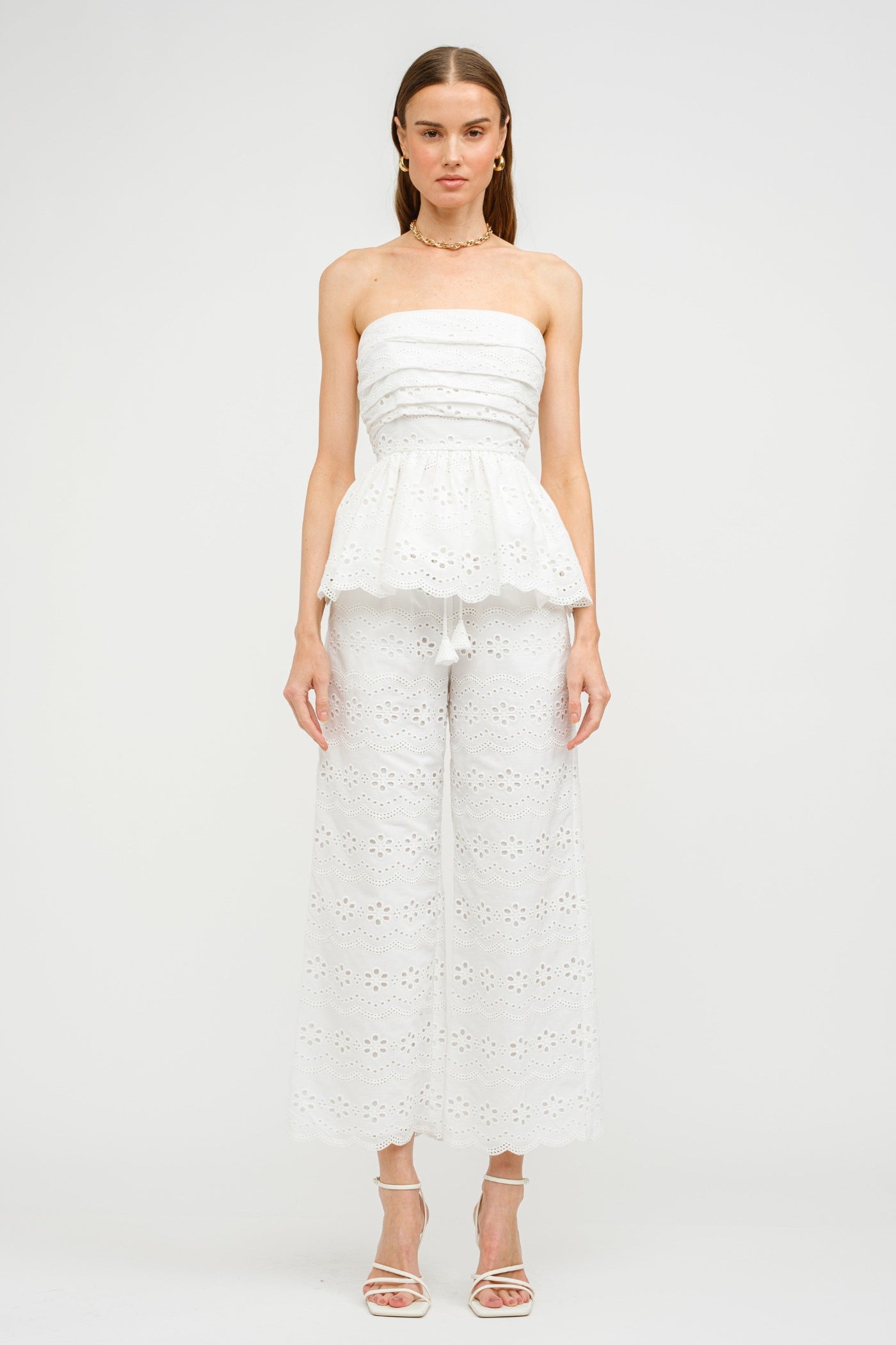 SOFIE THE LABEL BIARRITZ EMBROIDERED PANTS TRAVEL ITALY SPAIN RESORT WEAR