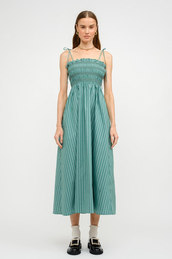 THE RUBY MIDI DRESS – FRESH STRIPES WITH A FEMININE FINISH