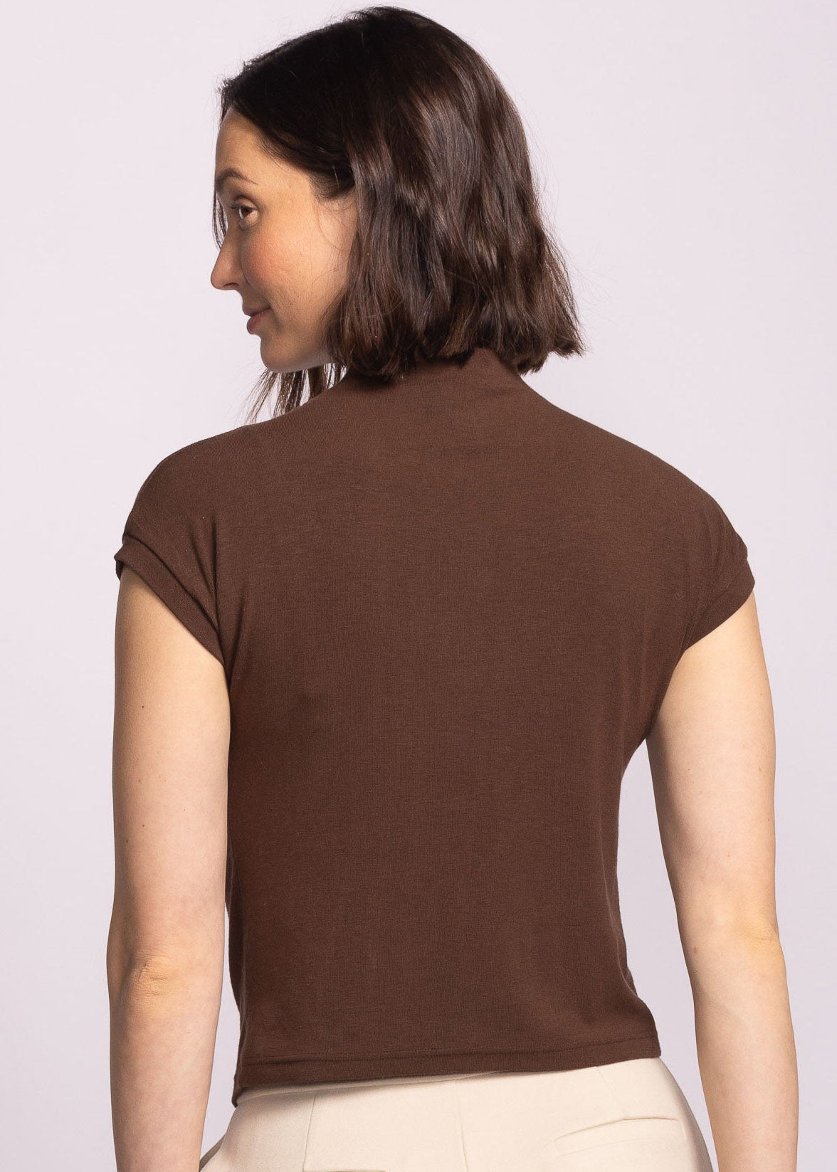 PINK MARTINI NICOLAS TOP – MOCK NECK SHORT SLEEVE