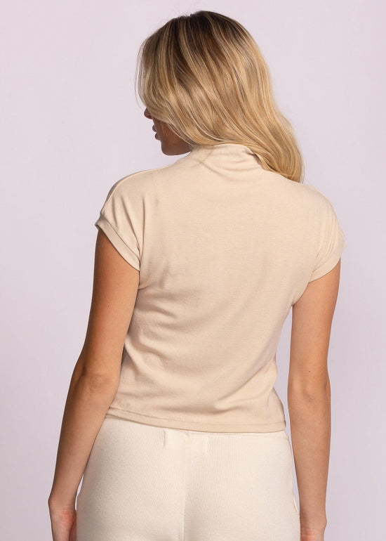 PINK MARTINI NICOLAS TOP – MOCK NECK SHORT SLEEVE